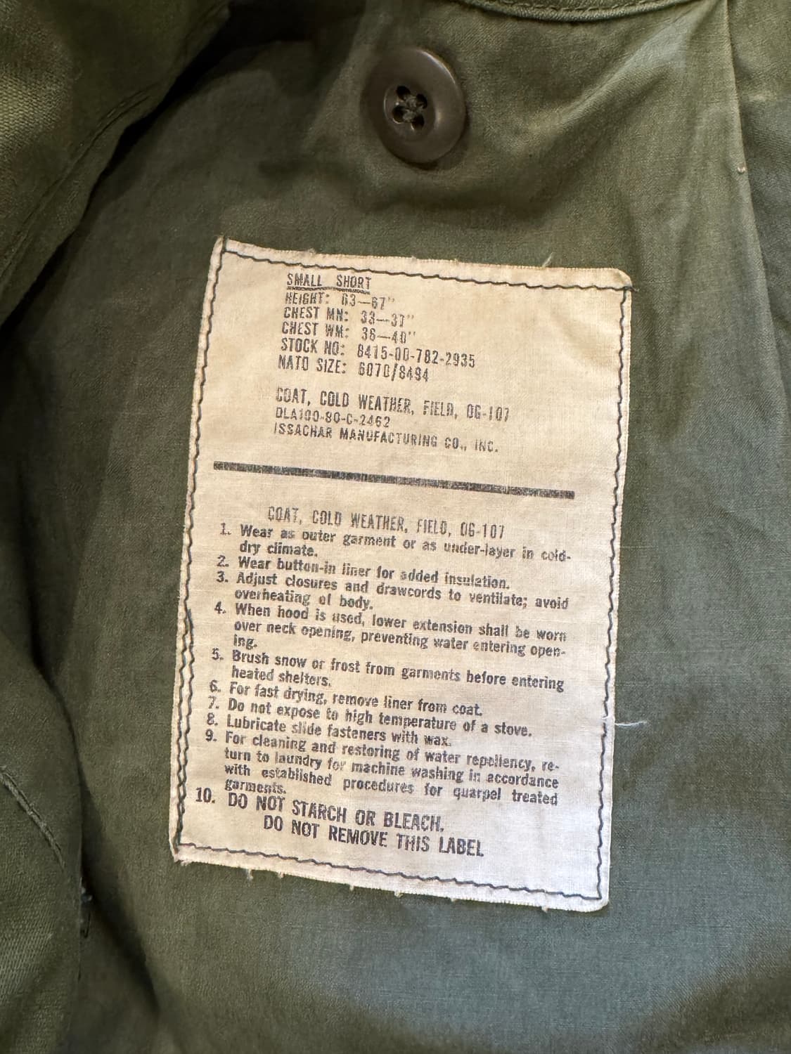 오리지널 미군 M-65 필드자켓 (S) 상품이미지7