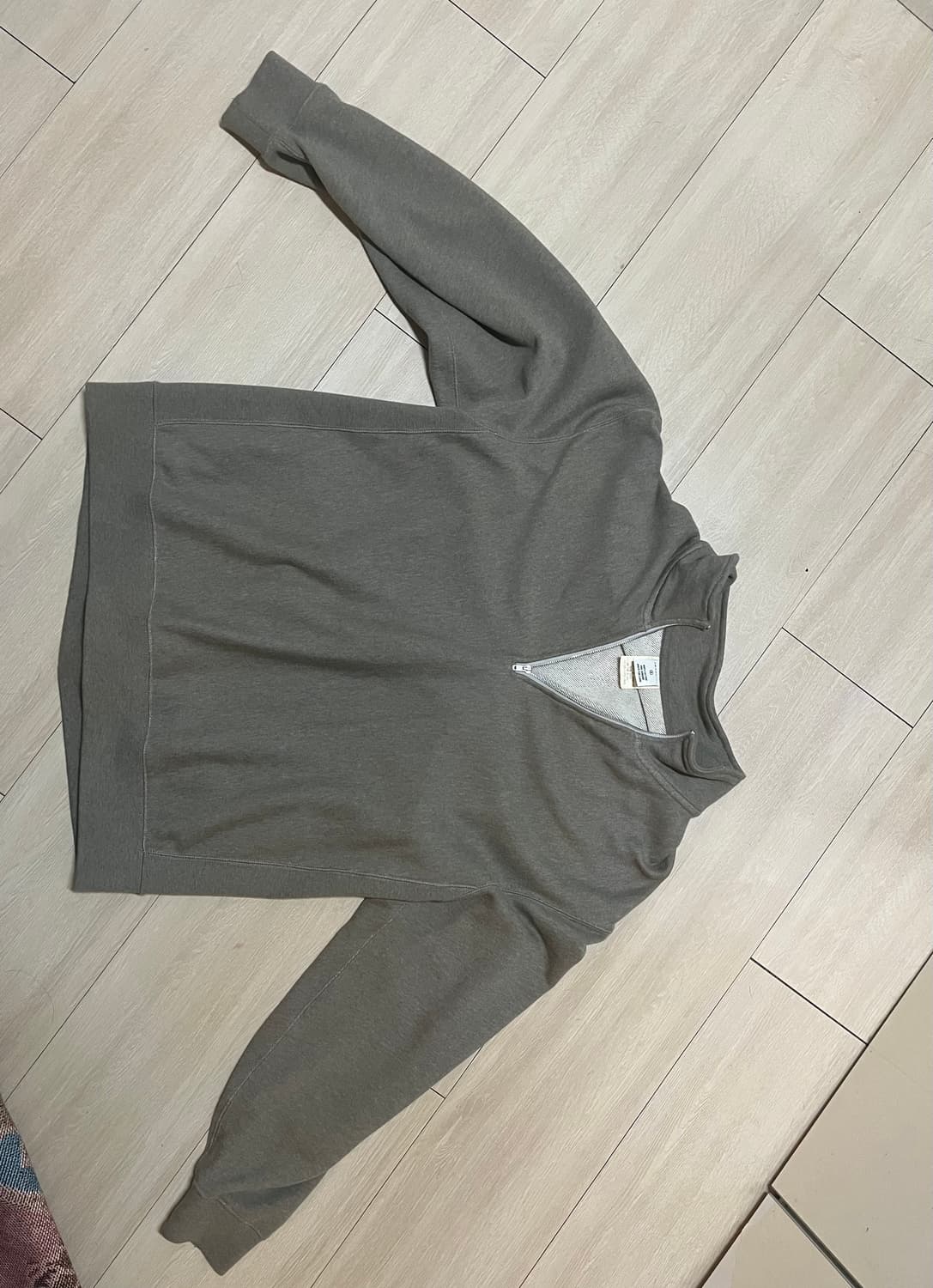 카키스 풀오버 하프집업 세이지 상품이미지2