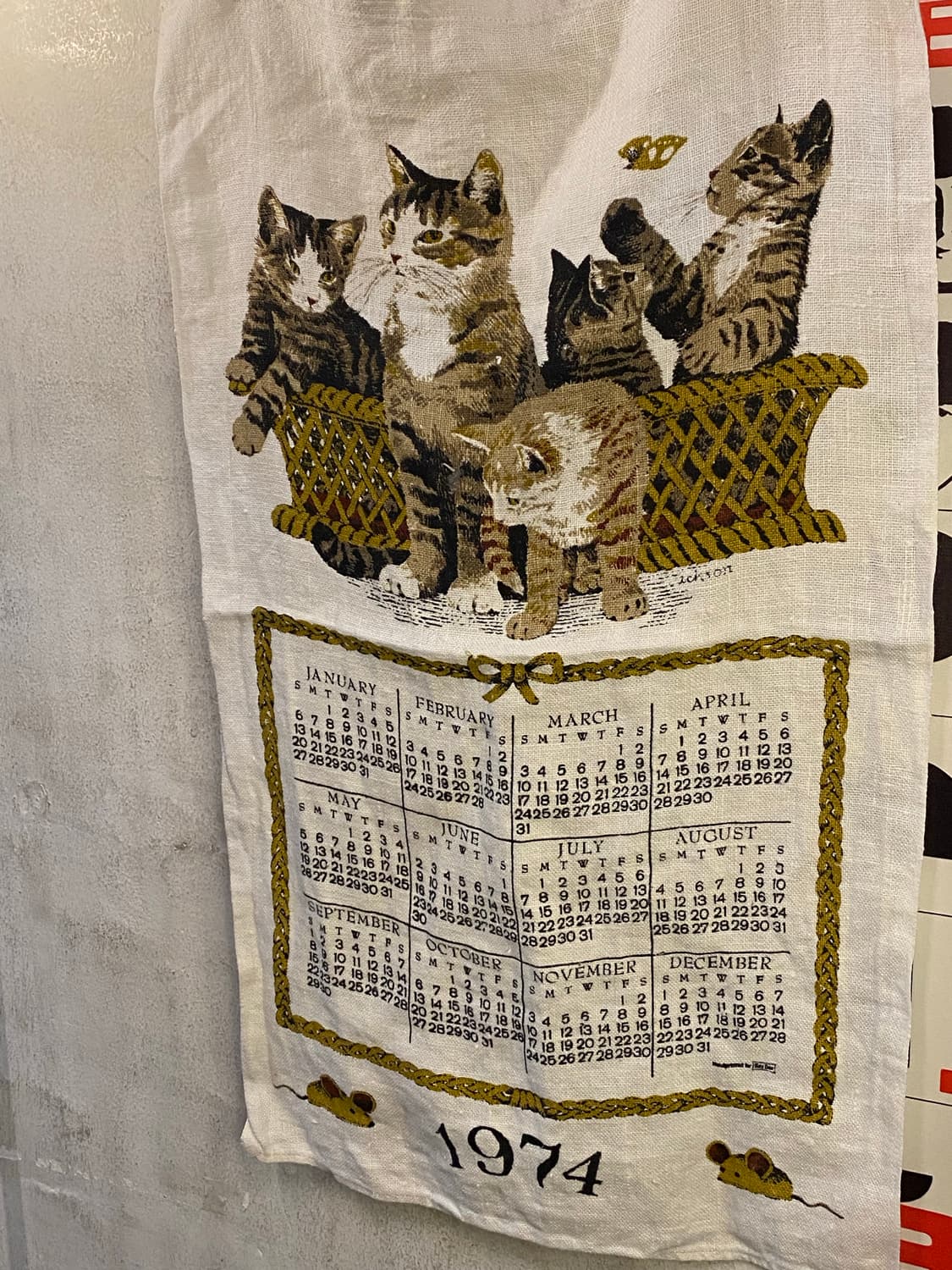 ☕️유럽 티타월 캘린더패브릭 상품이미지5