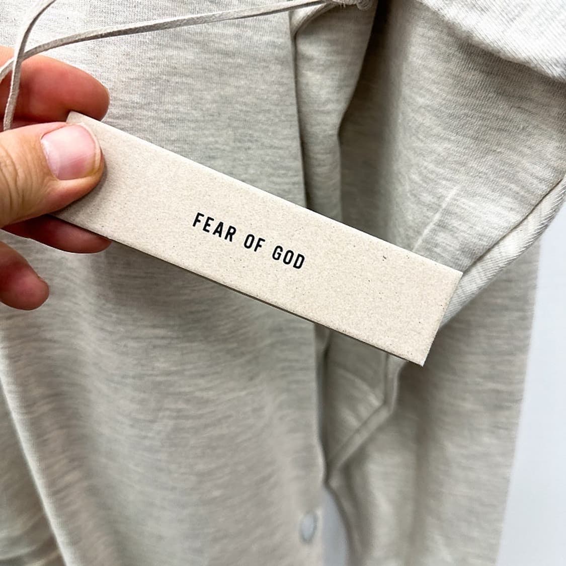 (정품/새상품) 피어오브갓 남성 오트밀 이터널 로고 롱슬리브 상품이미지5