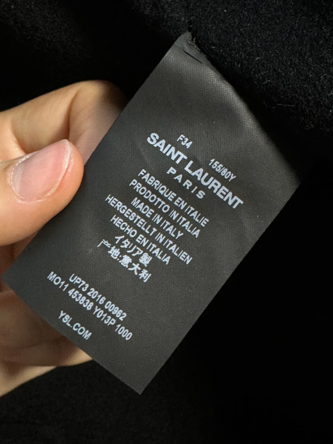 생로랑 캐시미어 울 코트 처분  상품이미지8