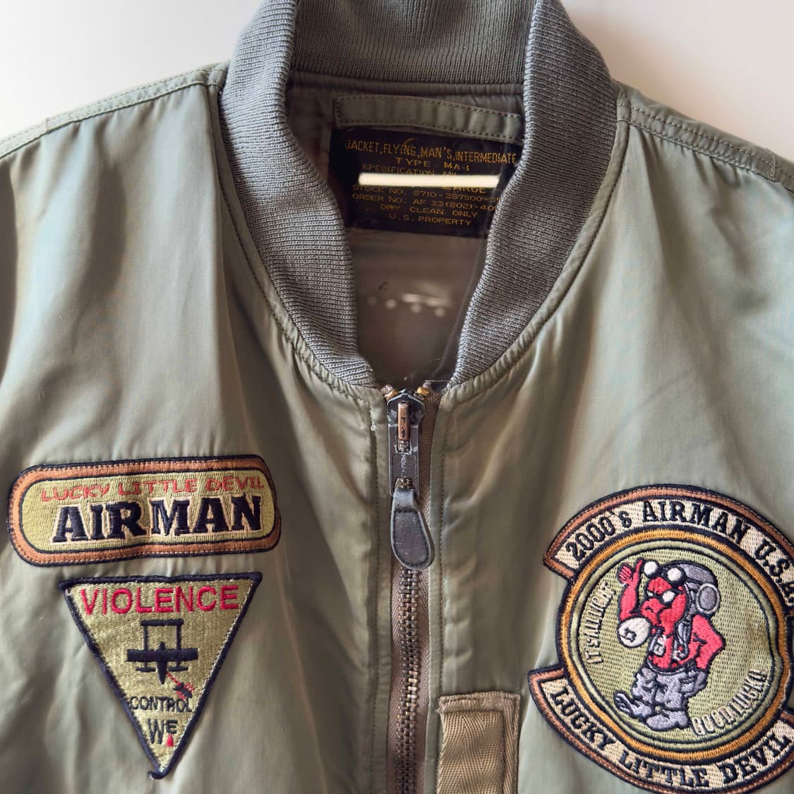 테드 컴퍼니 USAF 데빌 보이즈 MA-1 항공점퍼 상품이미지2