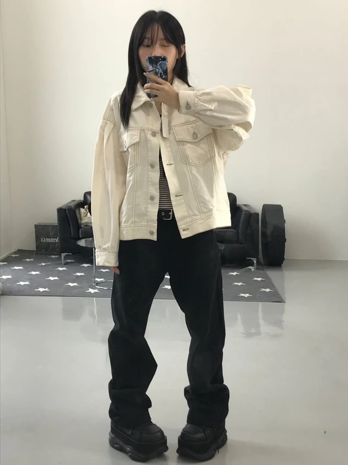 JPN 아이보리 디테일 자켓 상품이미지1