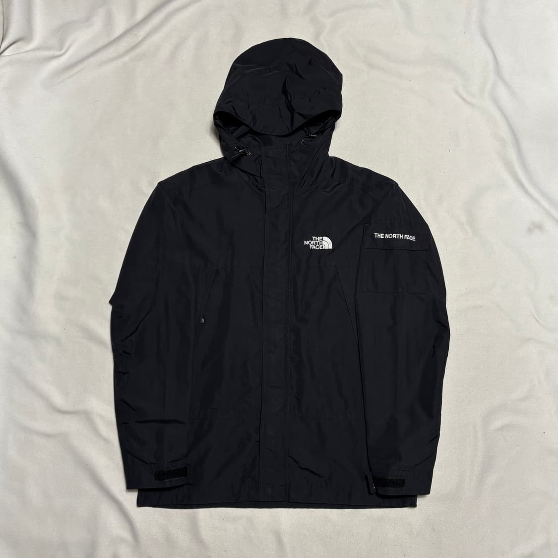95 노스페이스 포켓 블랙 후드 바람막이 상품이미지2