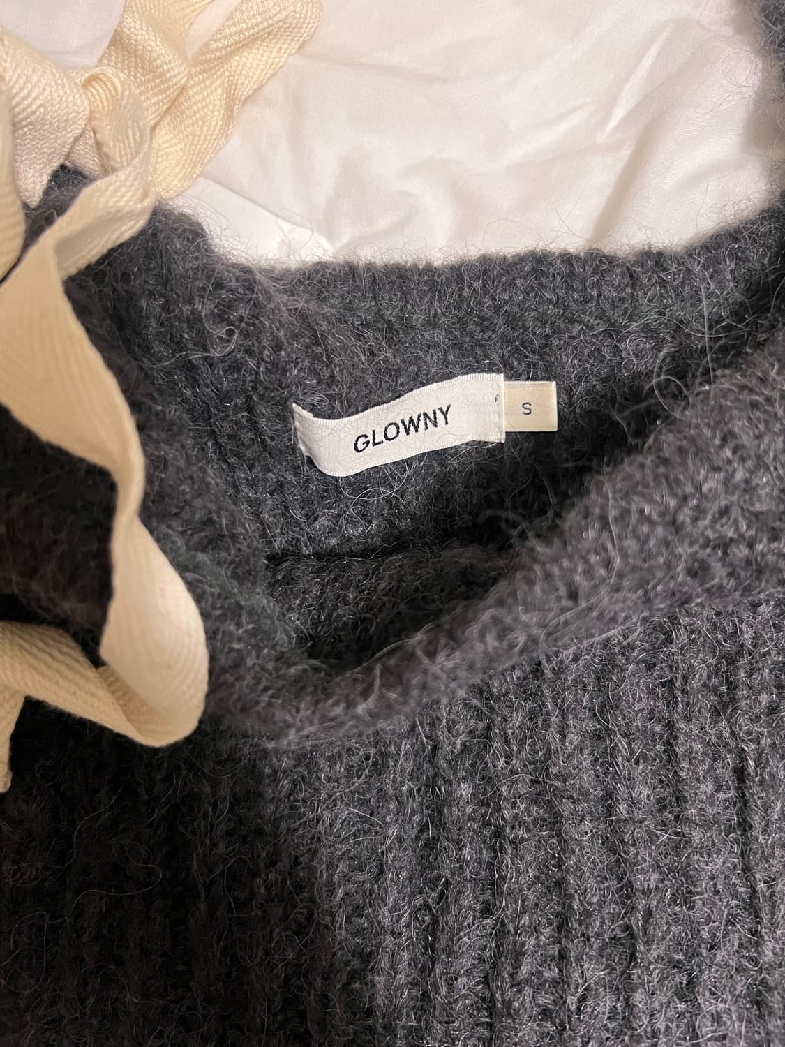 Glowny isa knit top 글로니 아이사 니트 (soot) s 상품이미지4