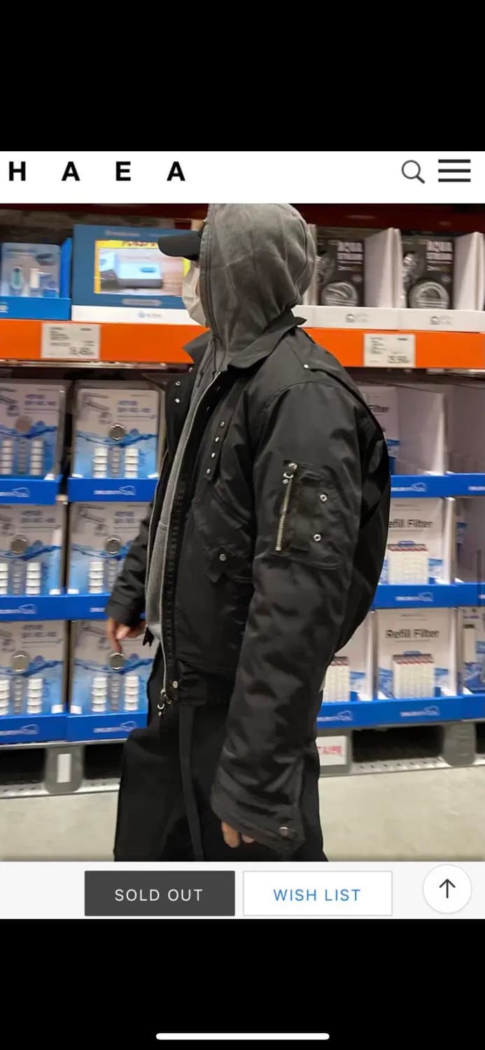 Haea 헤아 플라이트 봄버 자켓 블랙 상품이미지2