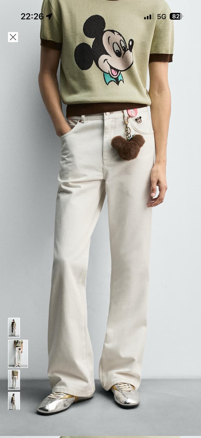 택채 새상품) ZARA 디즈니 진 플레어핏 32 상품이미지2