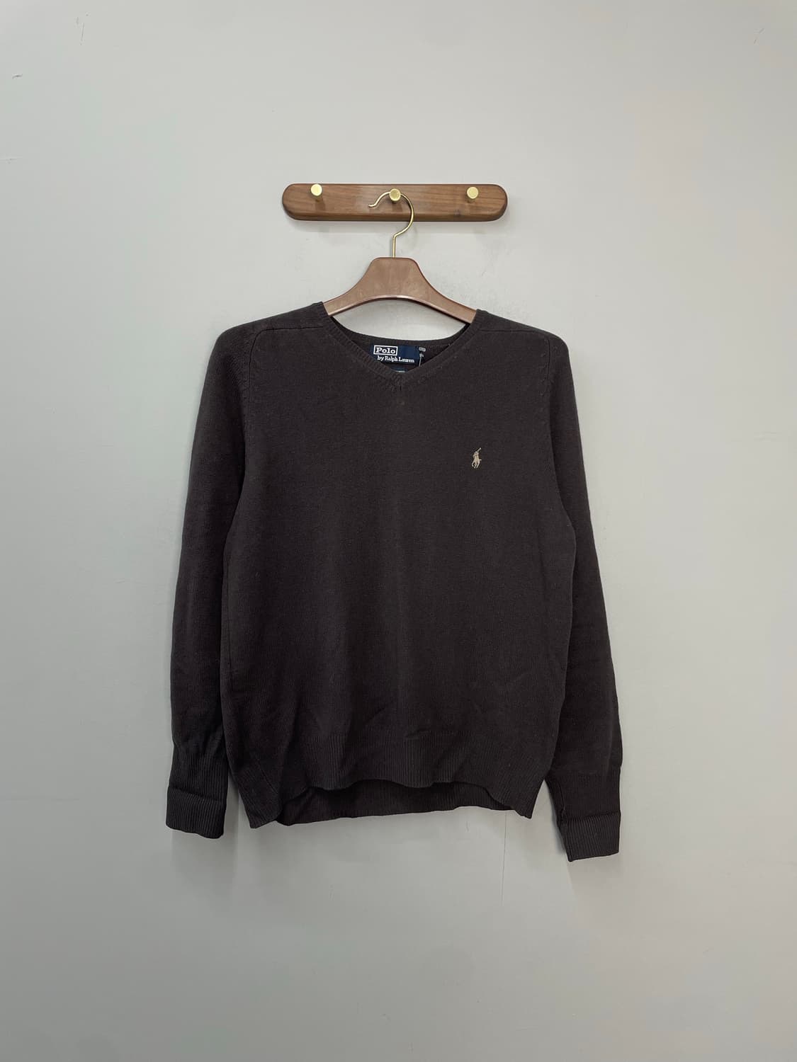 폴로 랄프로렌 브라운 브이넥 니트 H2012 상품이미지2