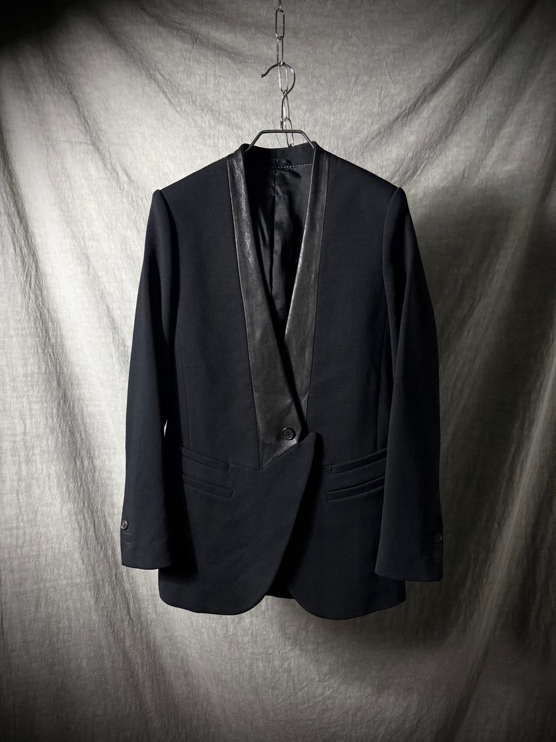 Neil Barrett Leather Lapel Tuxedo blazer 상품이미지2