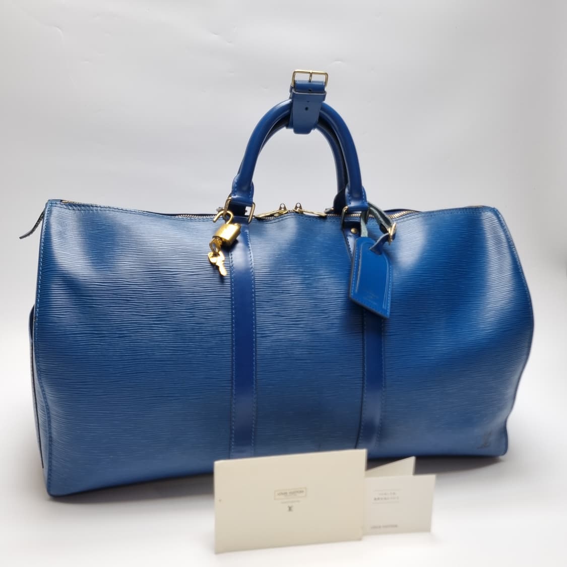 루이비통 키폴50 에삐 보스턴백 블루 (최상급, 남여공용, 여행가방) 상품이미지3