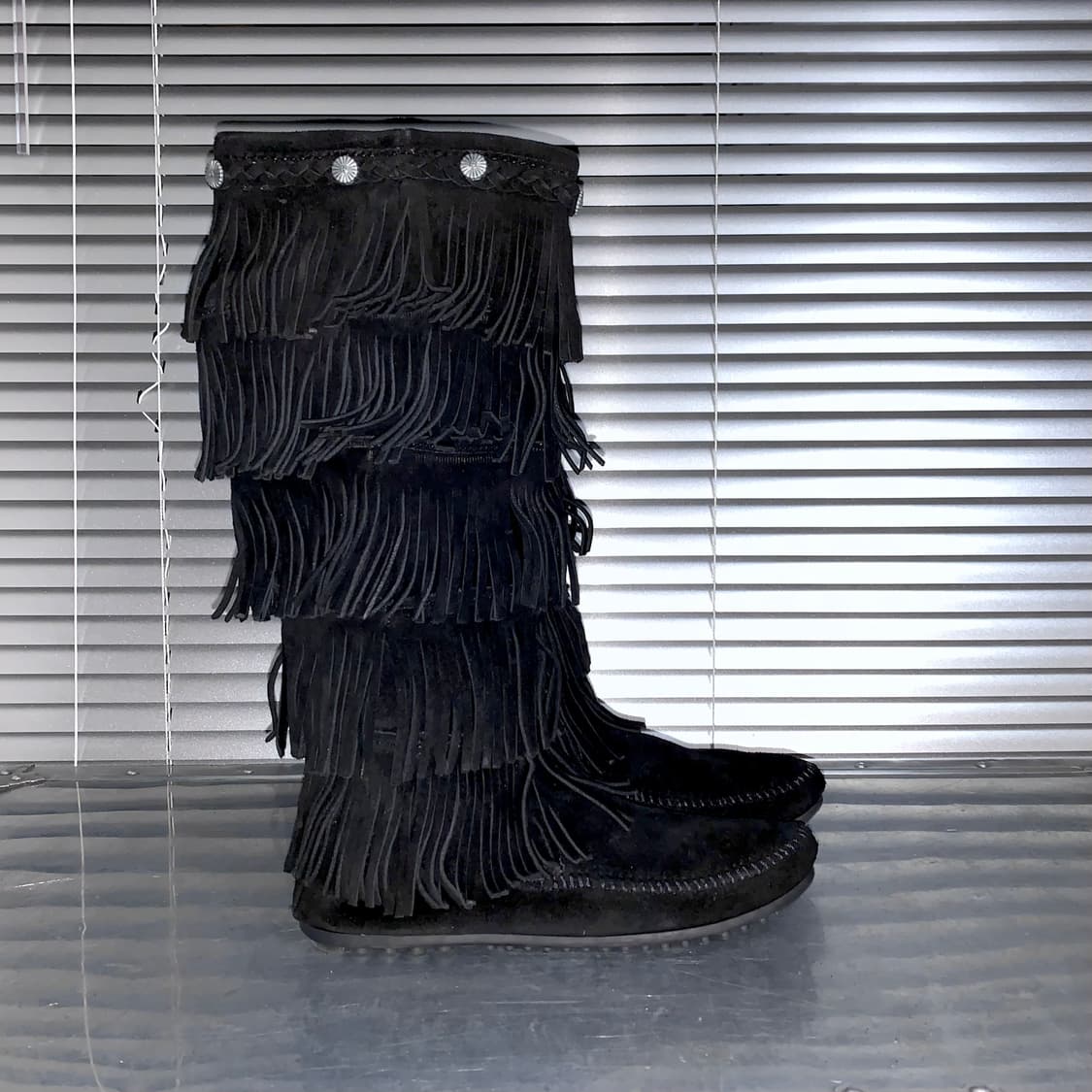 00s 리얼 스웨이드 미네통카 5단 프린지 부츠 상품이미지5