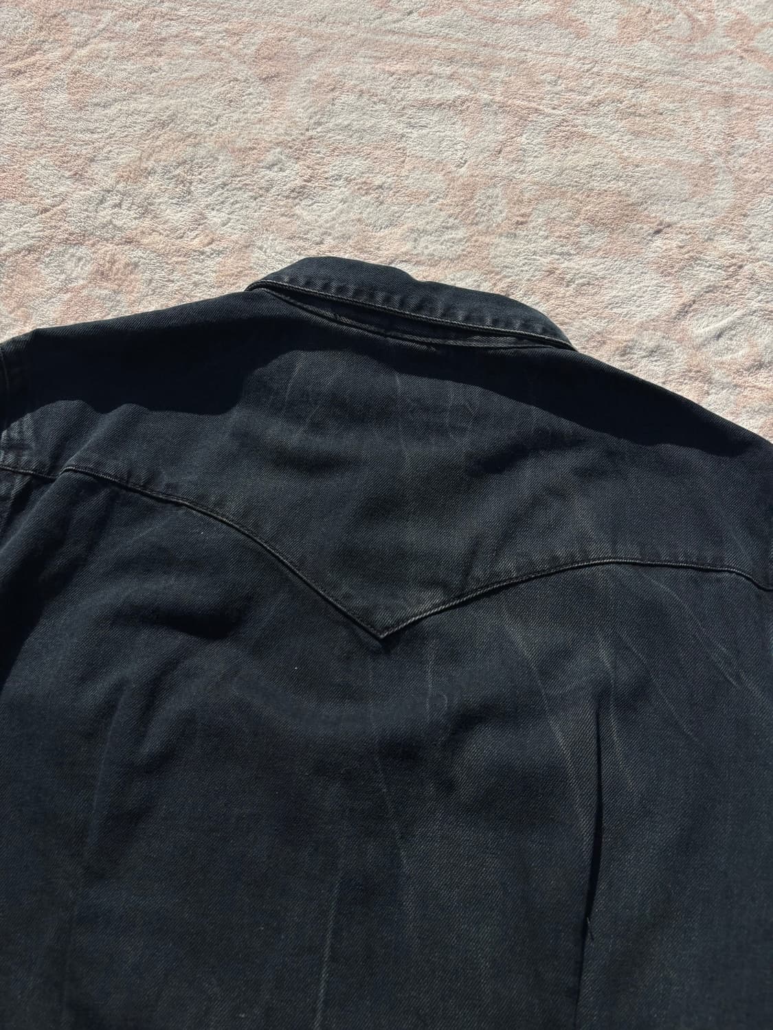 Vintage Washed Black Western Shirt 상품이미지4