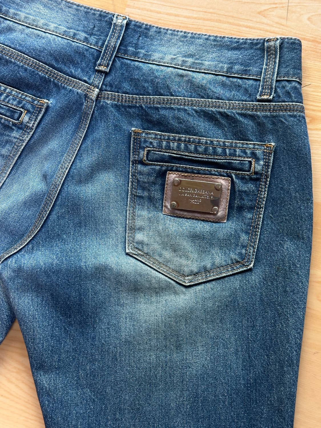 돌체앤가바나 정품 실버 플레이트 빈티지 중청 스트레이트 데님 상품이미지8