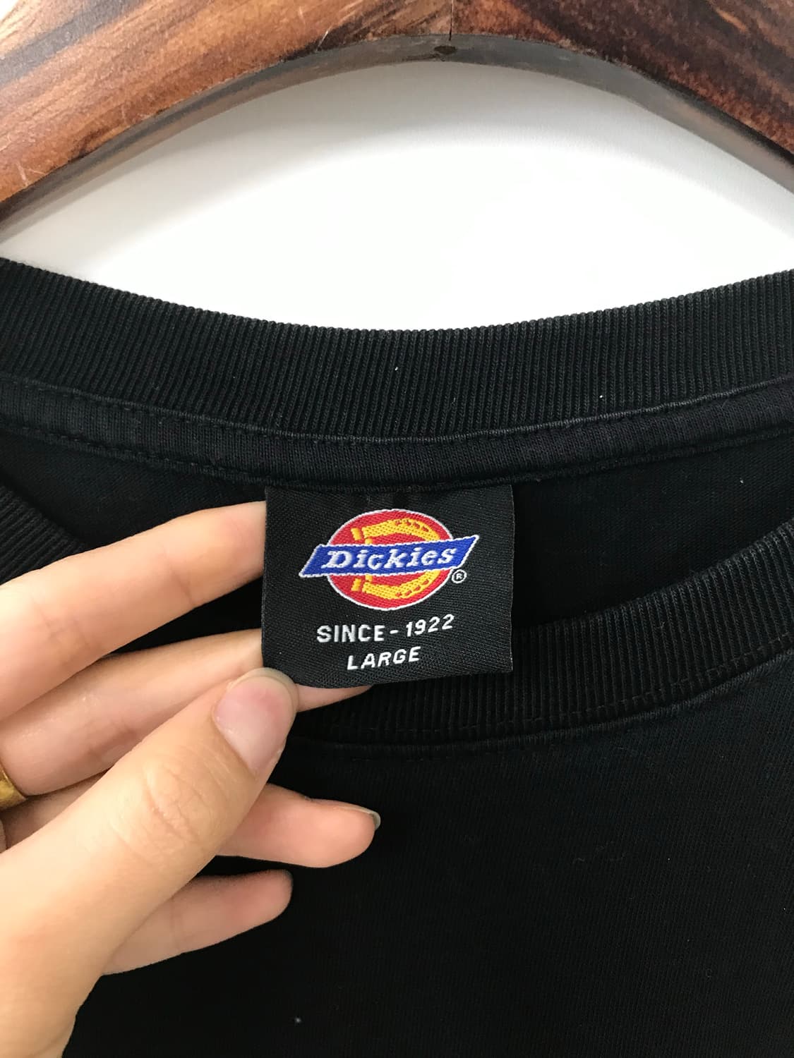 디키즈 스펠아웃 블랙 롱 슬리브 긴팔티 상품이미지6