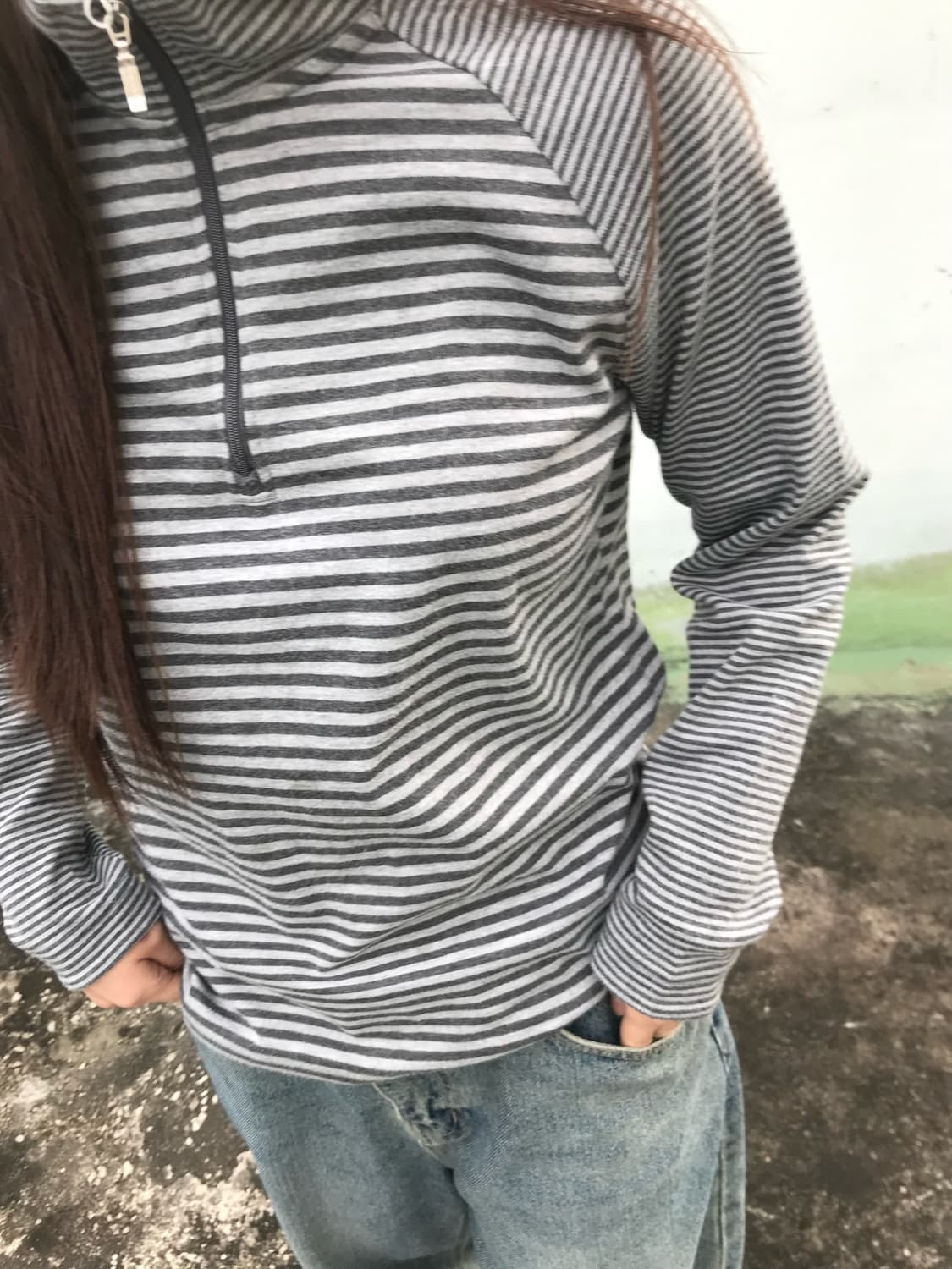 그레이 스프라이트 하프집업  상품이미지5