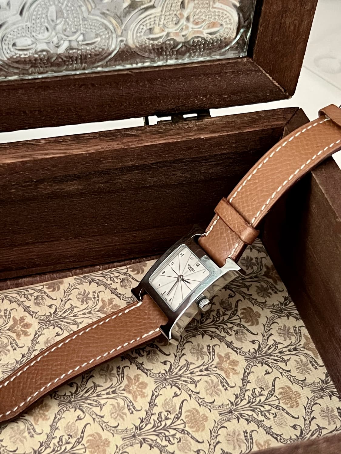 HERMES h아워 PM 레더 스트랩 에르메스 시계 상품이미지2
