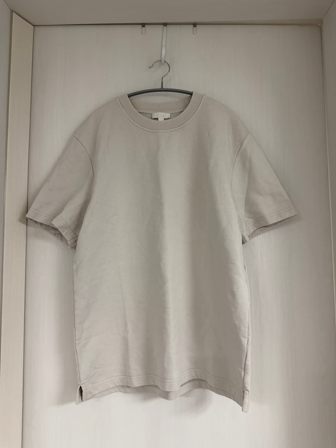 COS 코스 남성 반팔 티셔츠 아이보리 M 상품이미지2