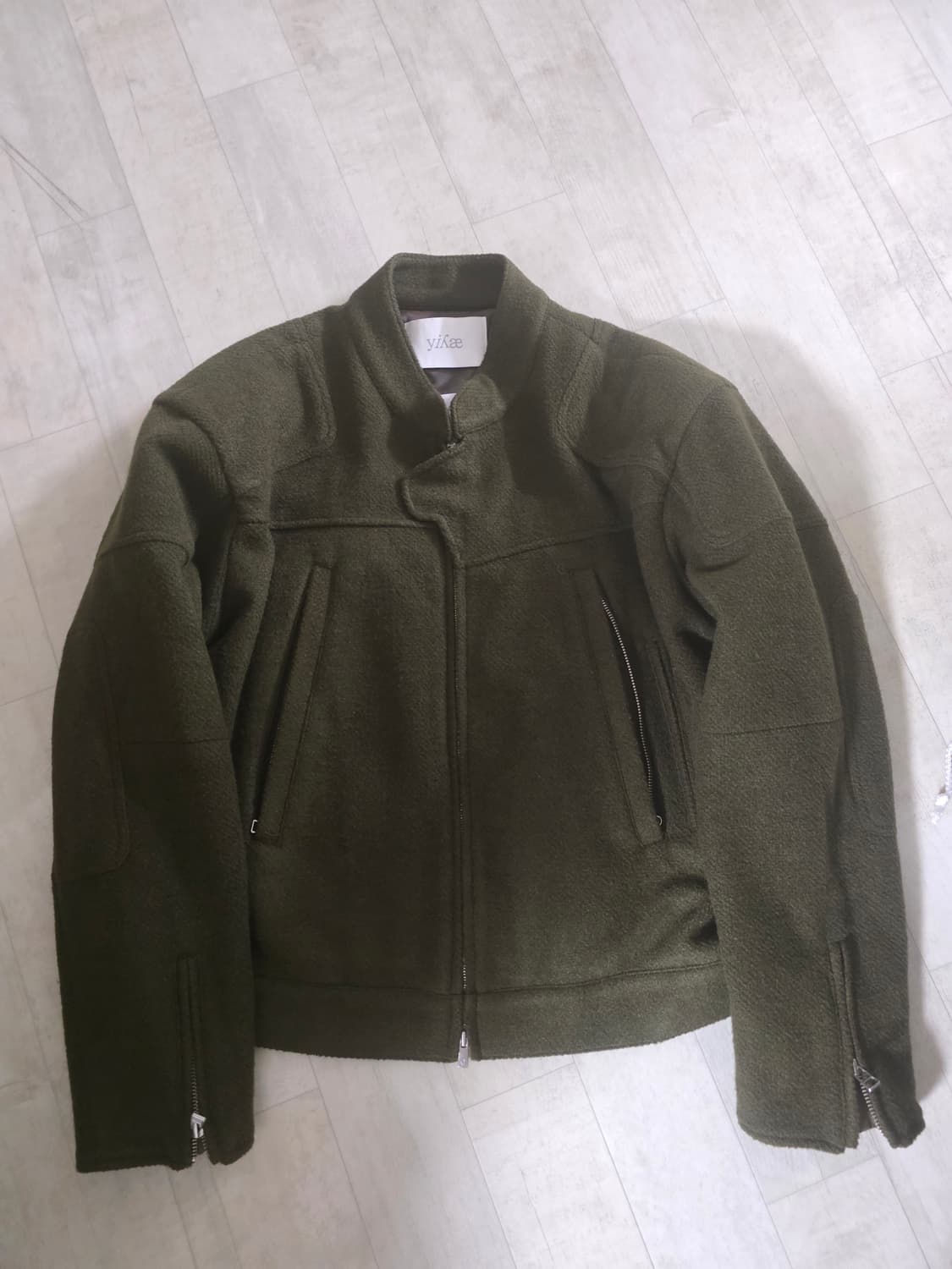 yiyae 바이커 울 자켓 L 상품이미지2