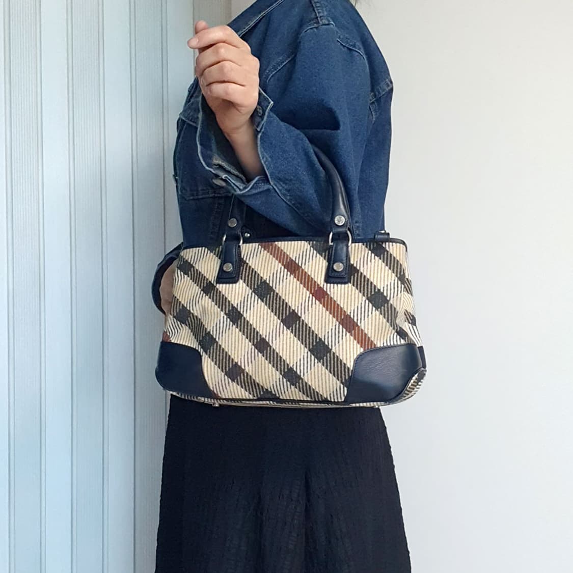 닥스 체크 토트백 중고 가방 은피아노 상품이미지2