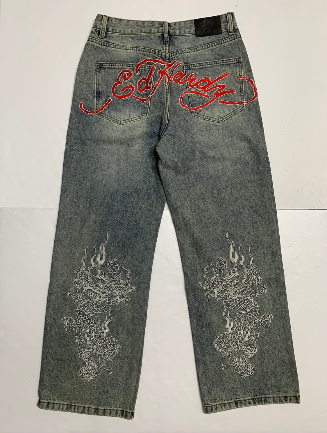[새제품] 에드 하디 드래곤 배기 데님 팬츠 상품이미지2