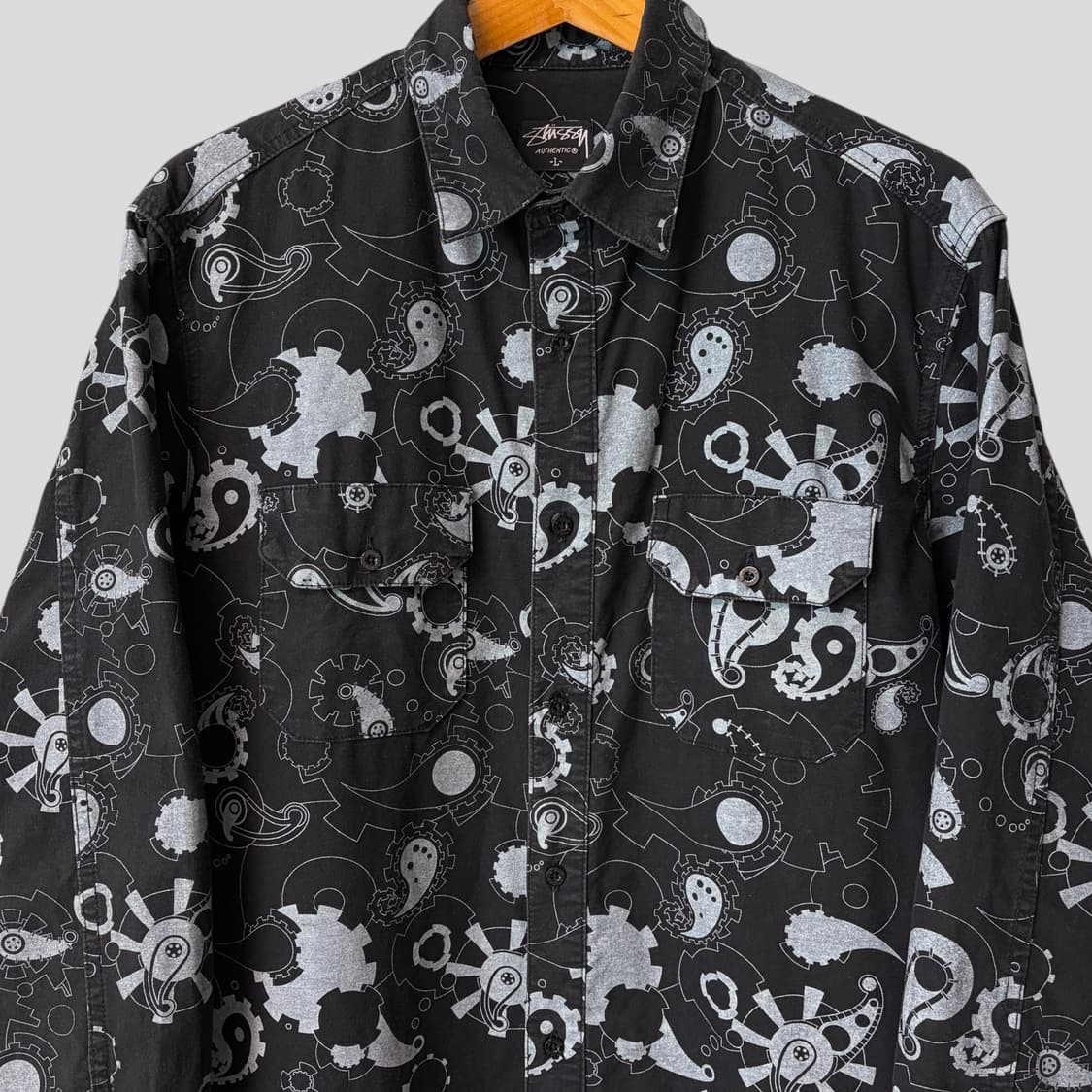(L)Stussy 스투시 기어 페이즐리 셔츠 상품이미지2