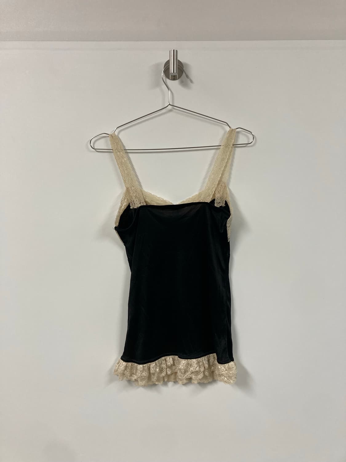 프릴 레이스 새틴 슬리브리스 나시 상품이미지7