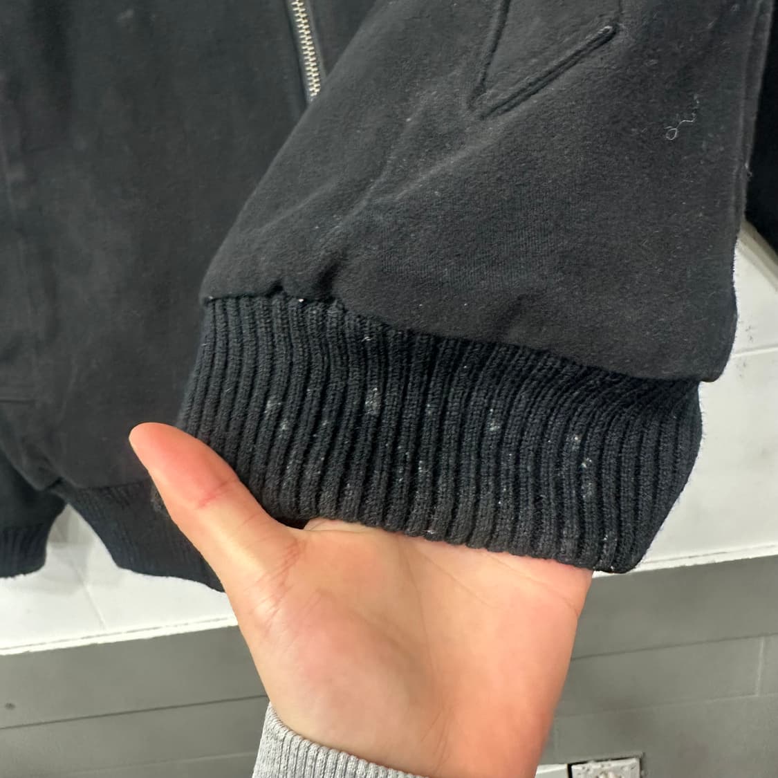 US 레이싱 라이더 바이커 기모 자켓 상품이미지4