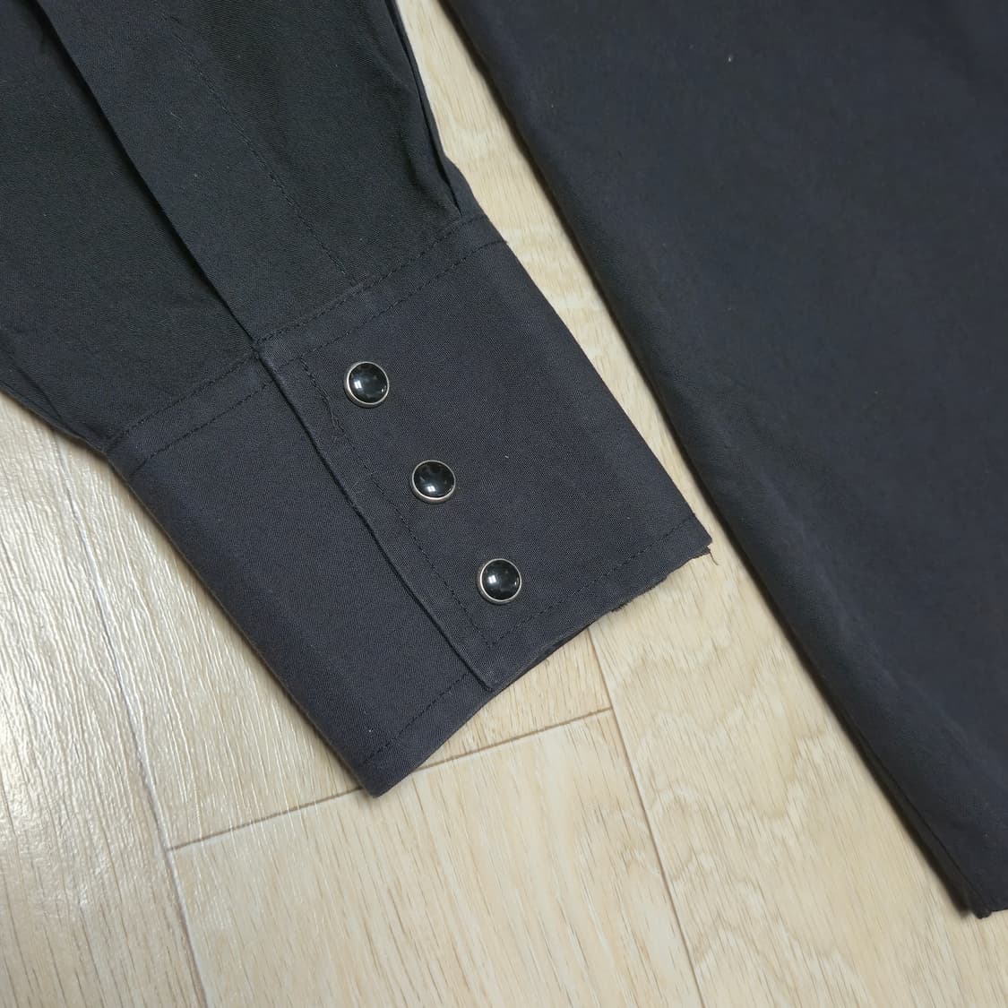 웨스턴 셔츠 블랙 M 상품이미지8