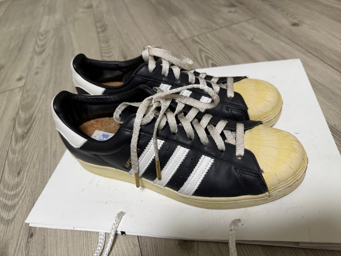 아디다스 슈퍼스타 프리미엄 블랙 화이트 285 상품이미지1