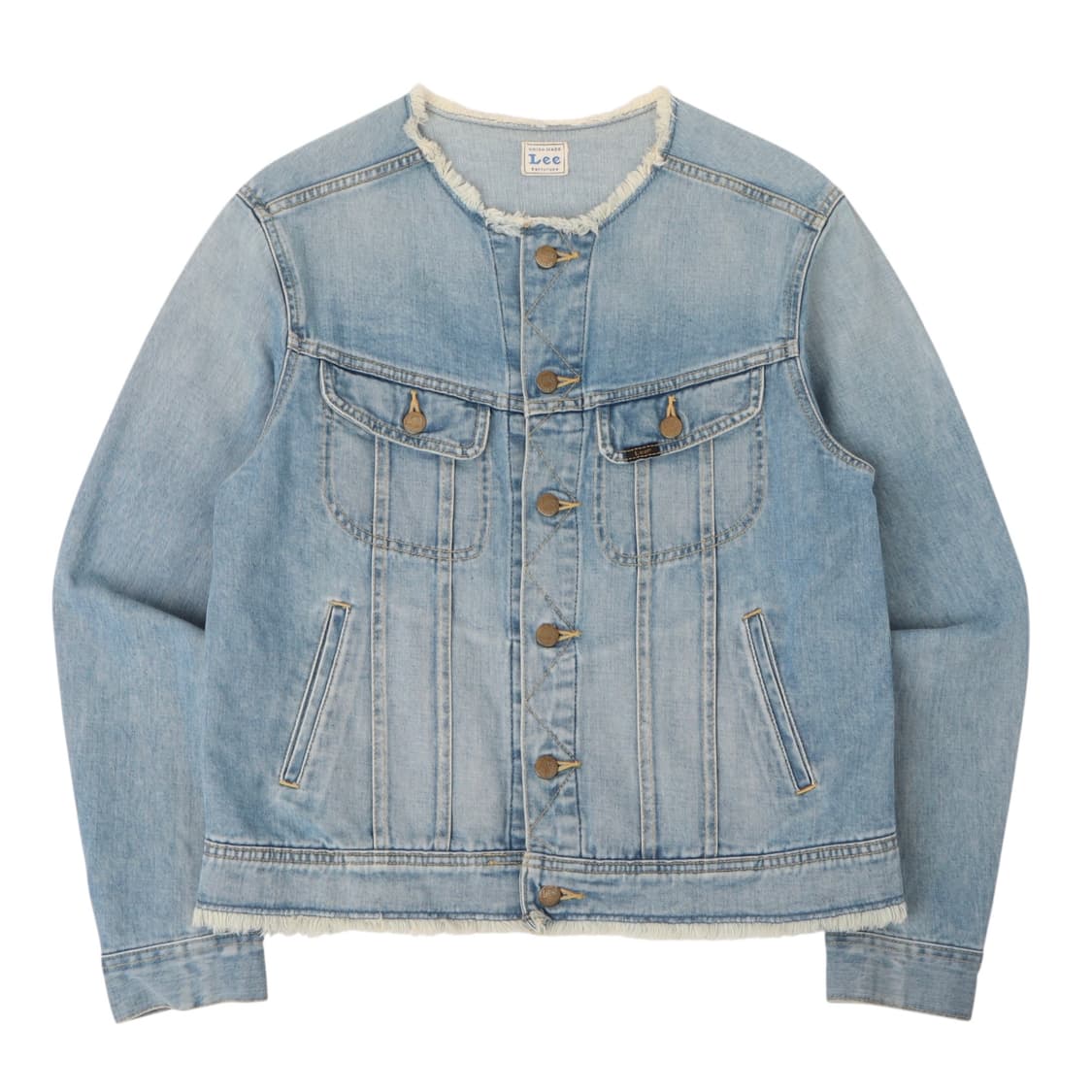 Lee jpn 논카라 컷아웃 데님자켓 상품이미지1