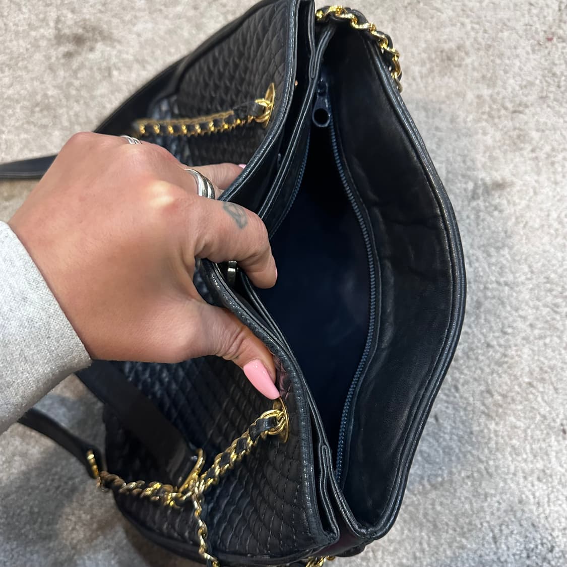 발리 빈티지 퀄팅 체인 숄더백F 상품이미지9