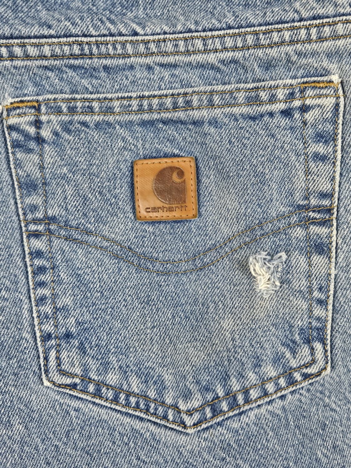 칼하트 헤비 플란넬 체크 데님 워크 팬츠 (36 X 32) / 10049 상품이미지8