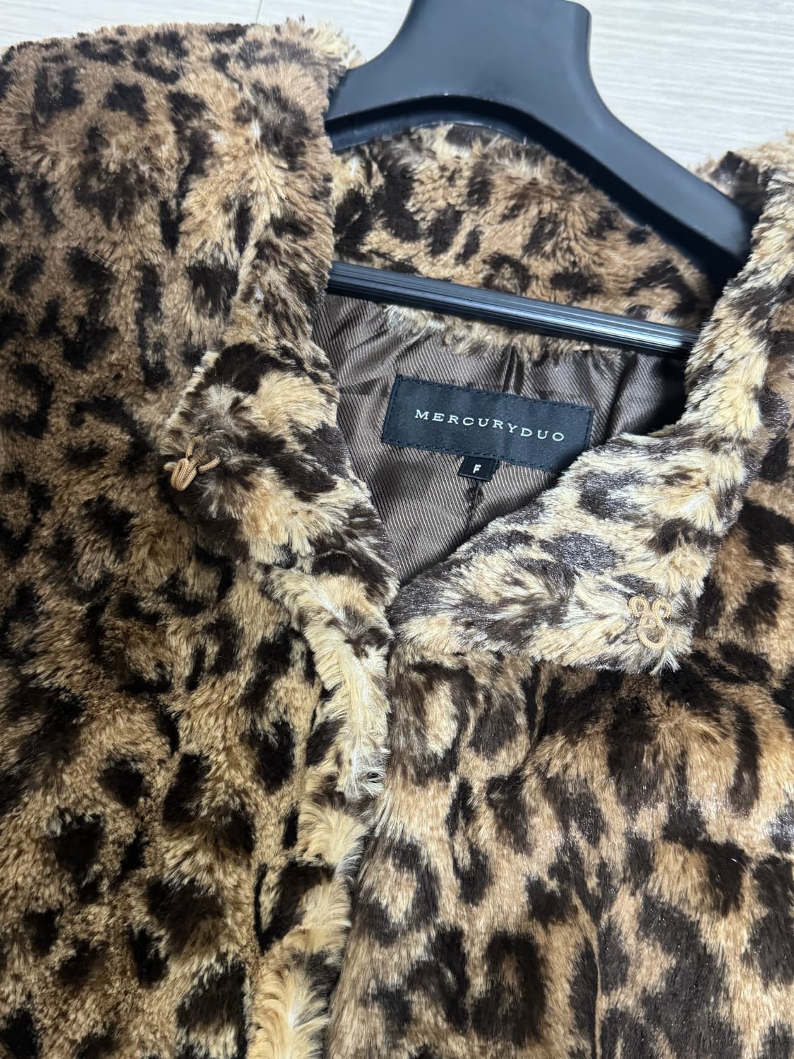 머큐리듀오 빈티지 호피 퍼 자켓 상품이미지4