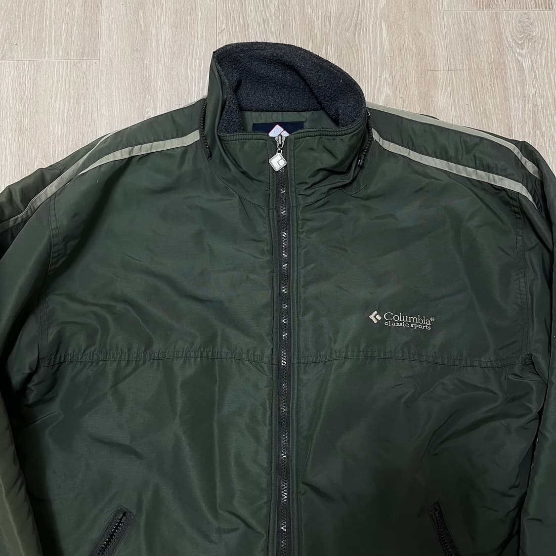 컬럼비아 클래식 올드스쿨 로고 기모 바람막이 자켓 XL/105 상품이미지2