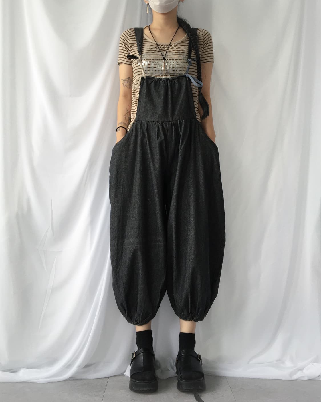 Balloon fit suspender pants 상품이미지7
