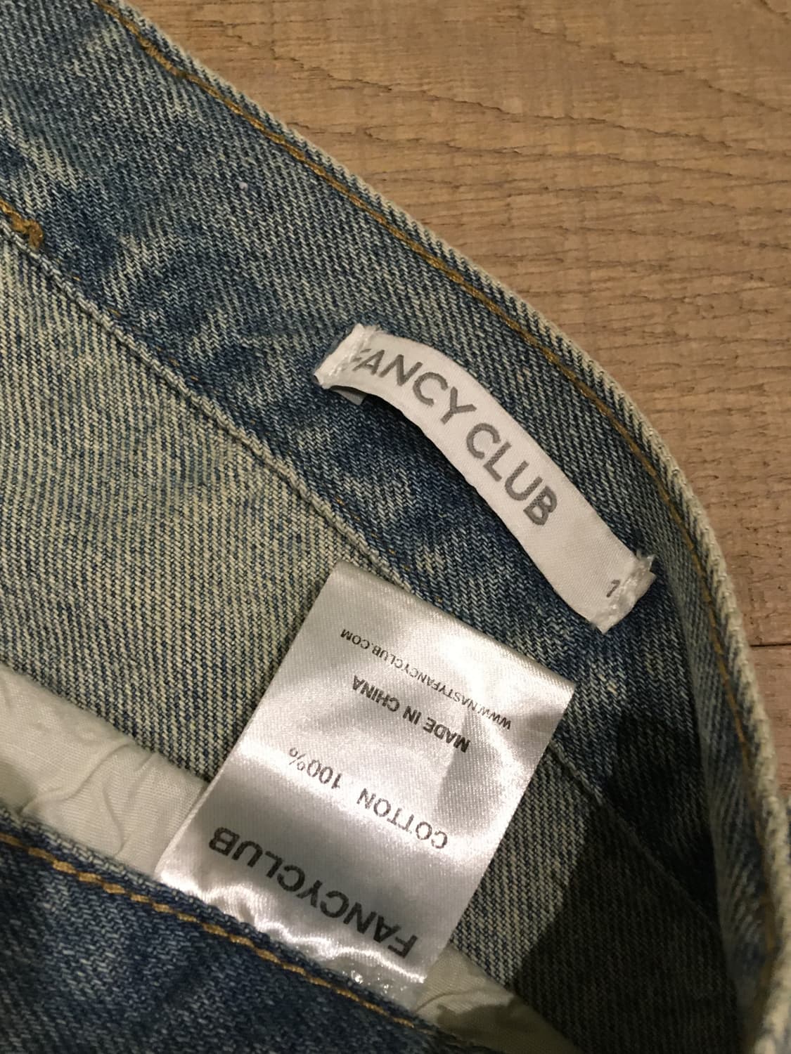 팬시클럽 엔젤 빈티지 워싱 핀턱팬츠 Blue 상품이미지4