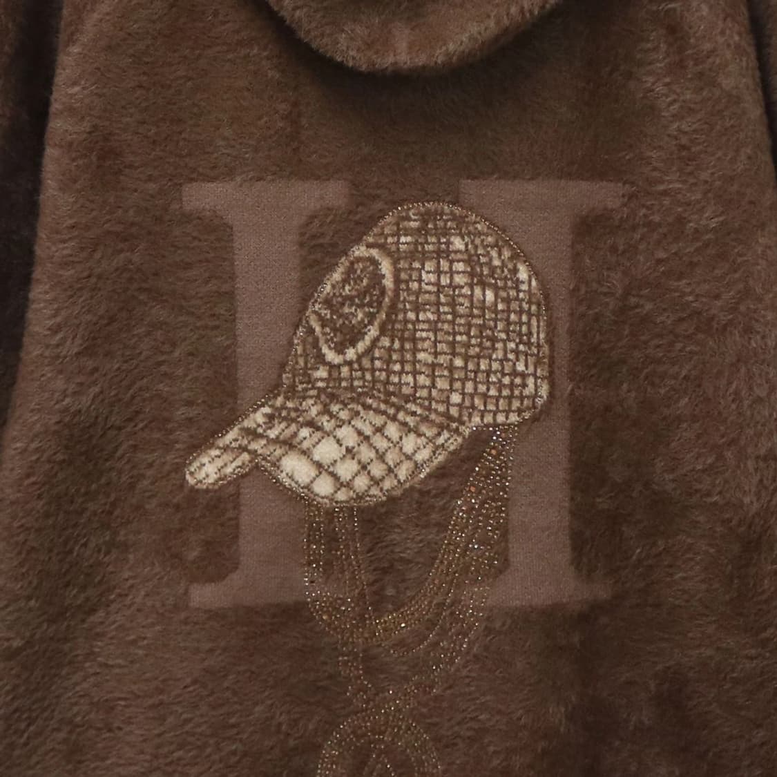 부들이 퍼 니트 후드 집업 61462 상품이미지9