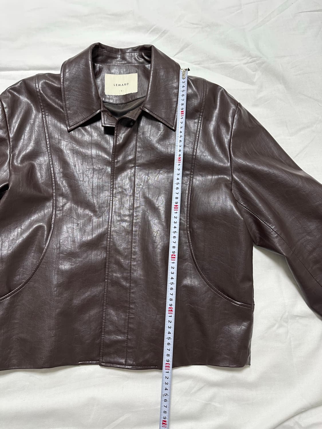 [3] 르마드 레더 자켓 브라운 상품이미지6
