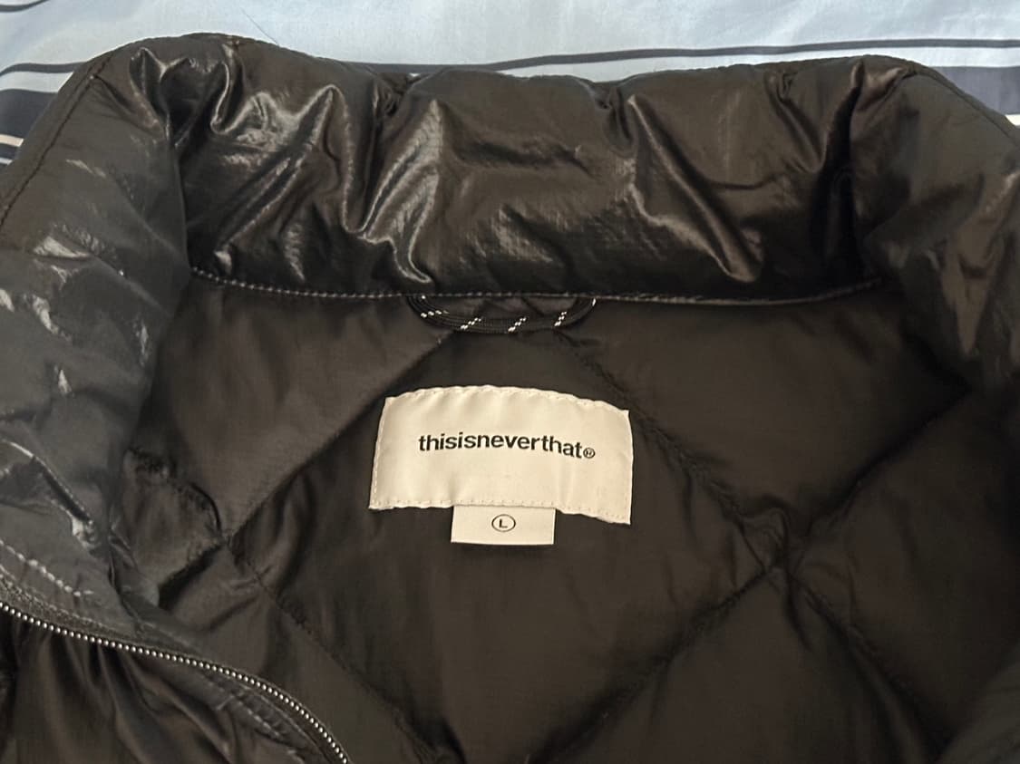 디스이즈네버댓 울트라라이트 다운 자켓 블랙 L 다이아몬드 상품이미지4