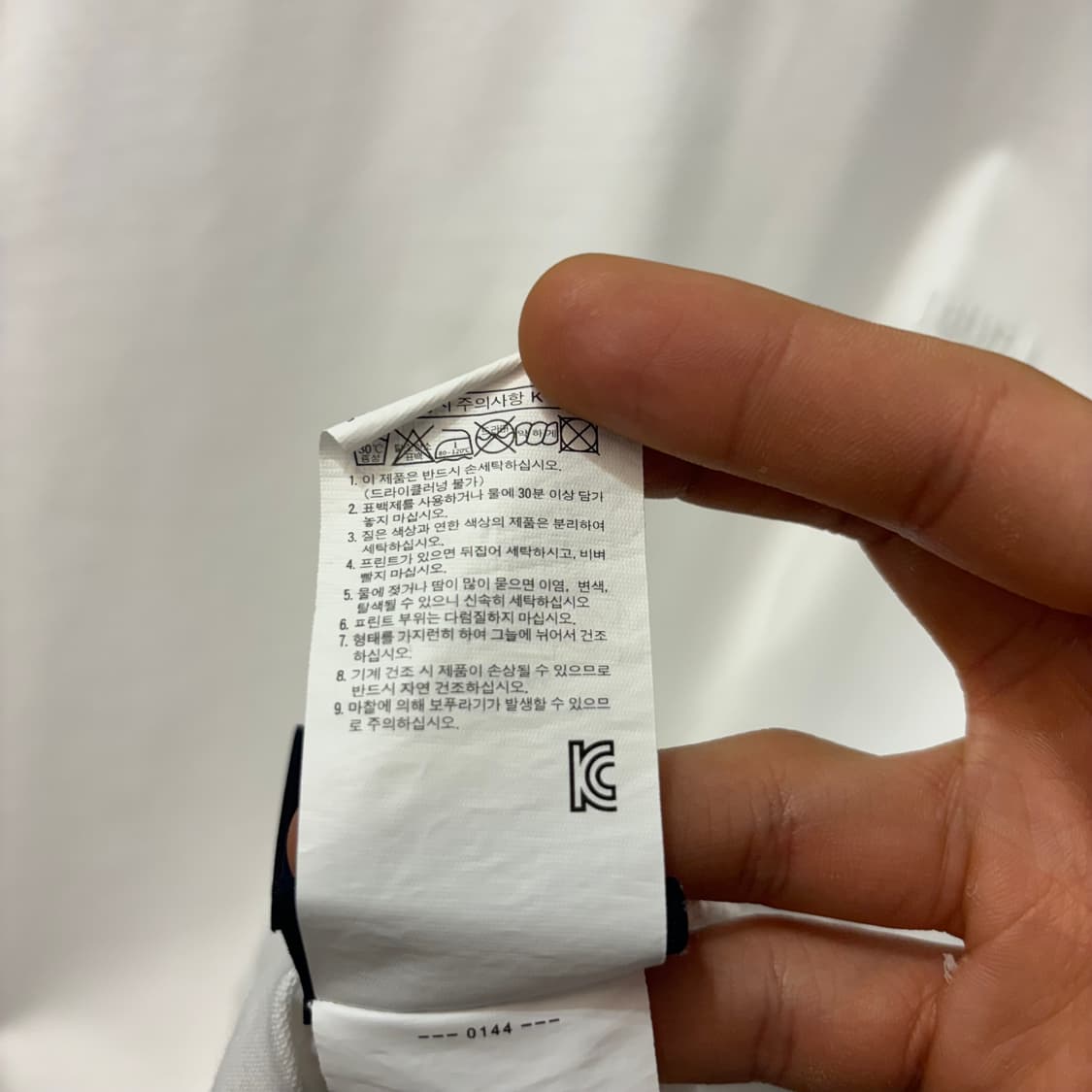 준지 암 포켓 화이트 반팔 티셔츠 L 상품이미지8