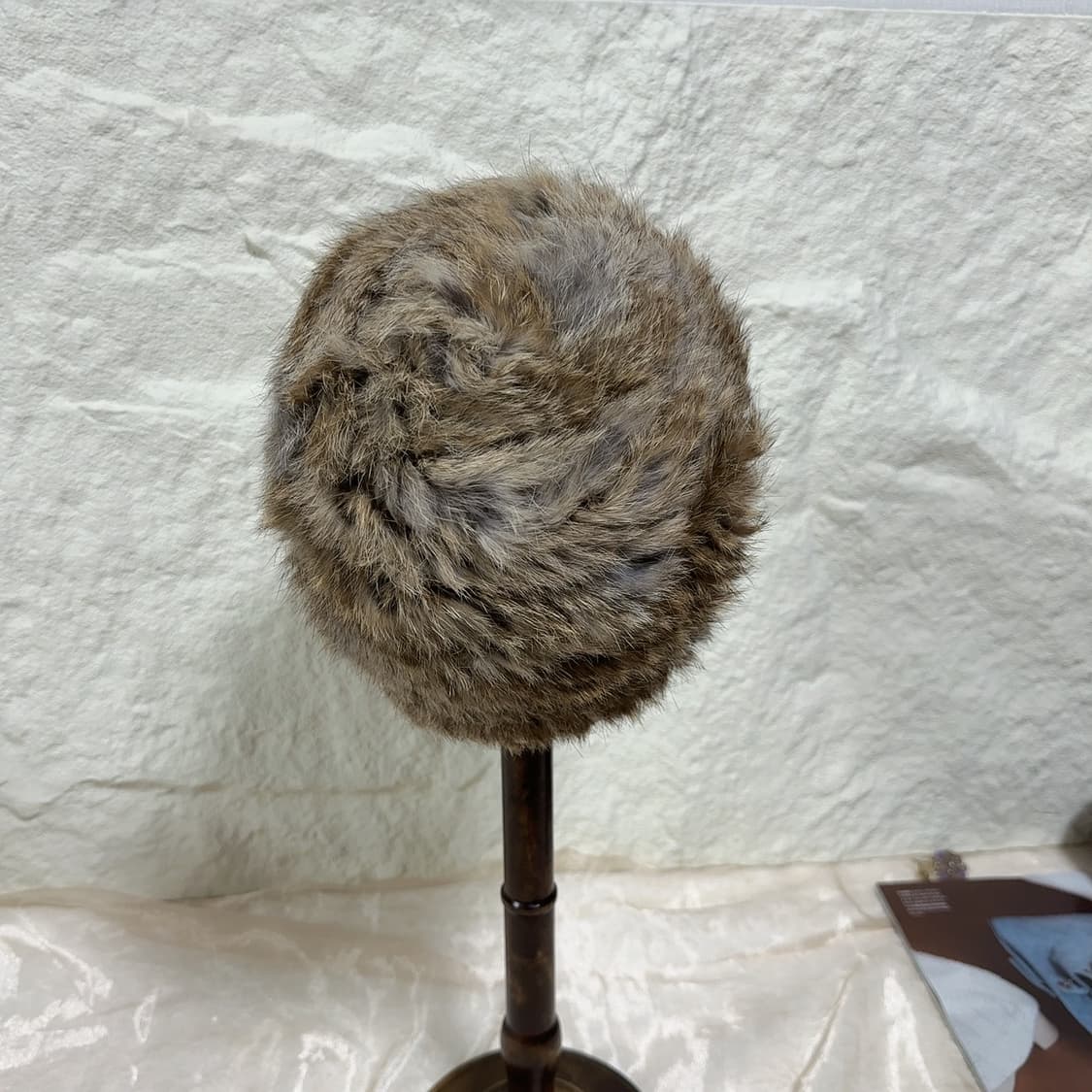 빈티지 토끼털 원색 니트 모자 버킷햇 상품이미지3