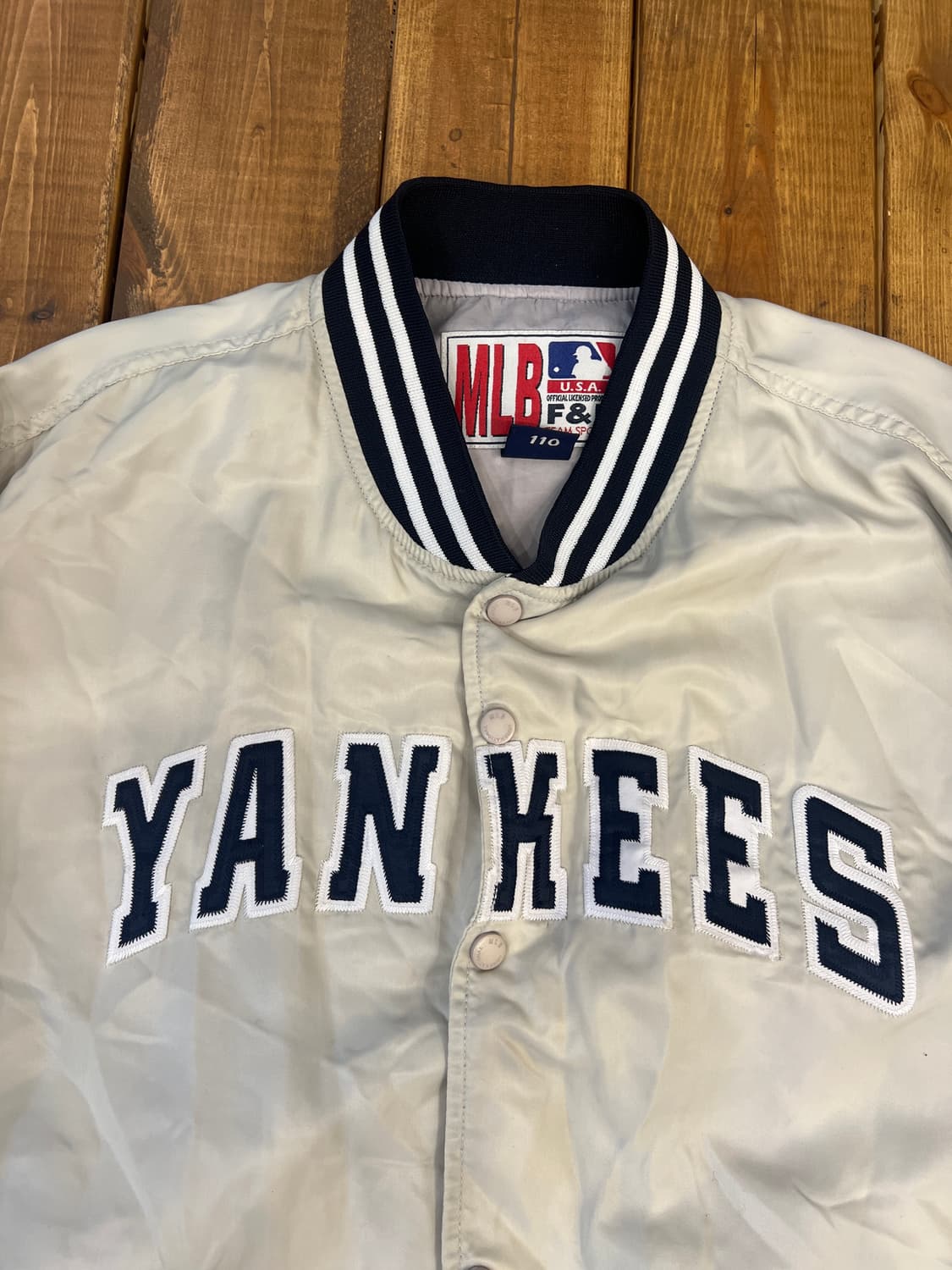 엘엠비 베이지 베이스볼 자켓 상품이미지7