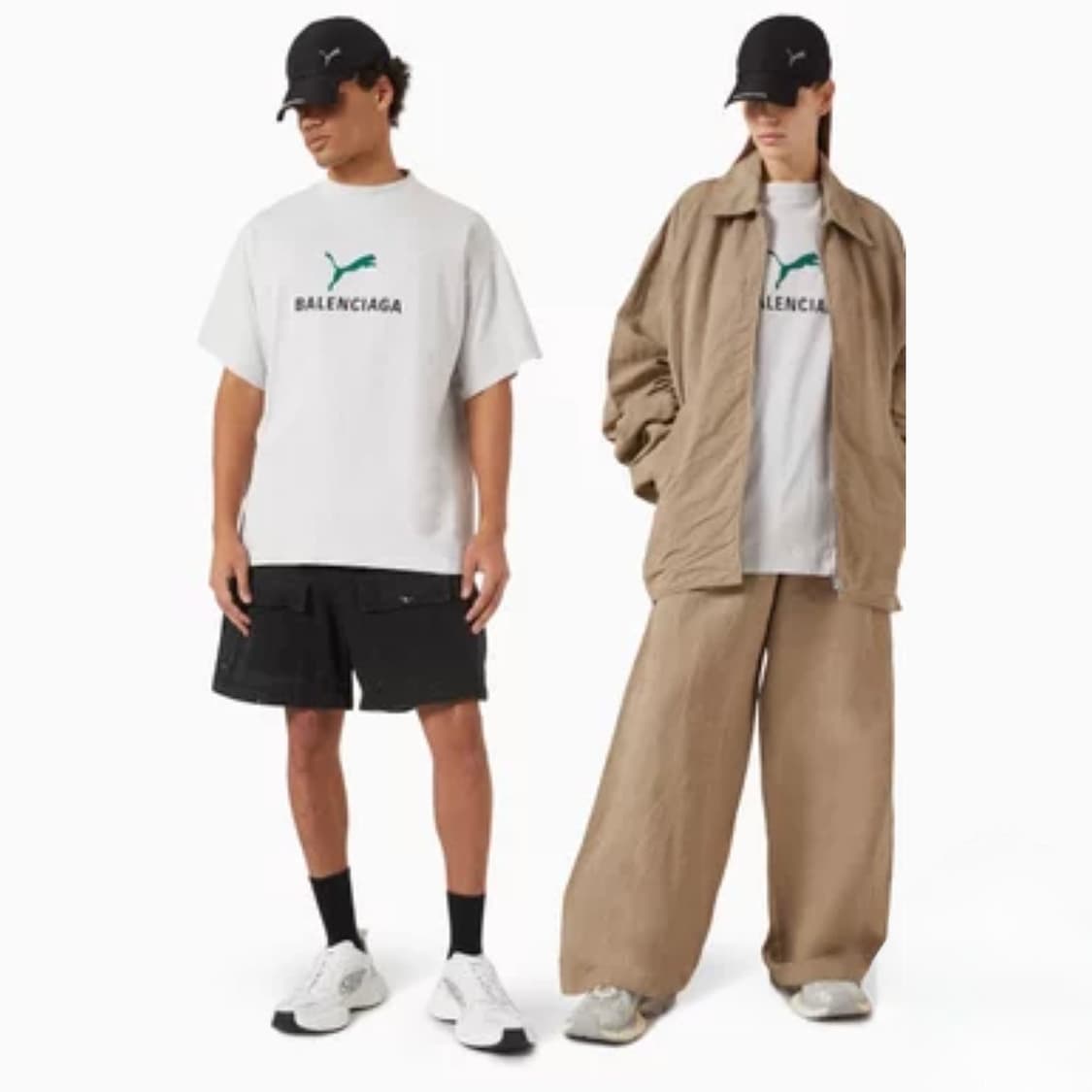 [A급/3] 25ss 발렌시아가 x 푸마 반팔 티셔츠 화이트 상품이미지8