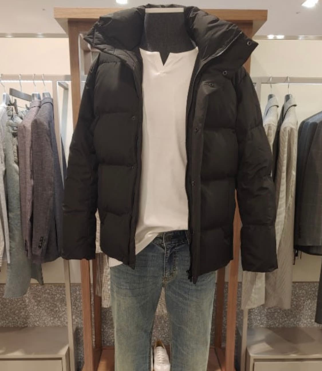 AND Z 남여공용 구스다운 숏패딩 90 상품이미지2