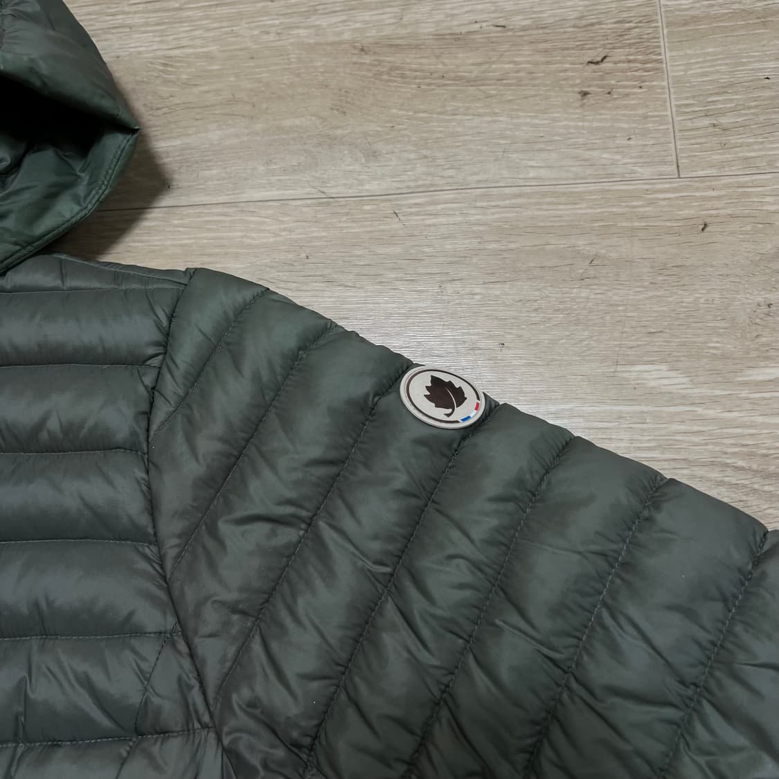 라푸마 여성 덕다운 후드 경량 롱패딩 점퍼 [라이트 카키] L/100 상품이미지4