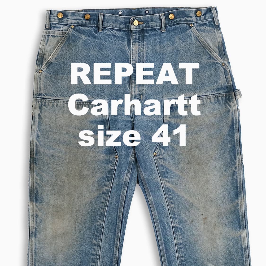 빈티지 칼하트 더블니 중청 청바지 41 인치 CH0074201 상품이미지1