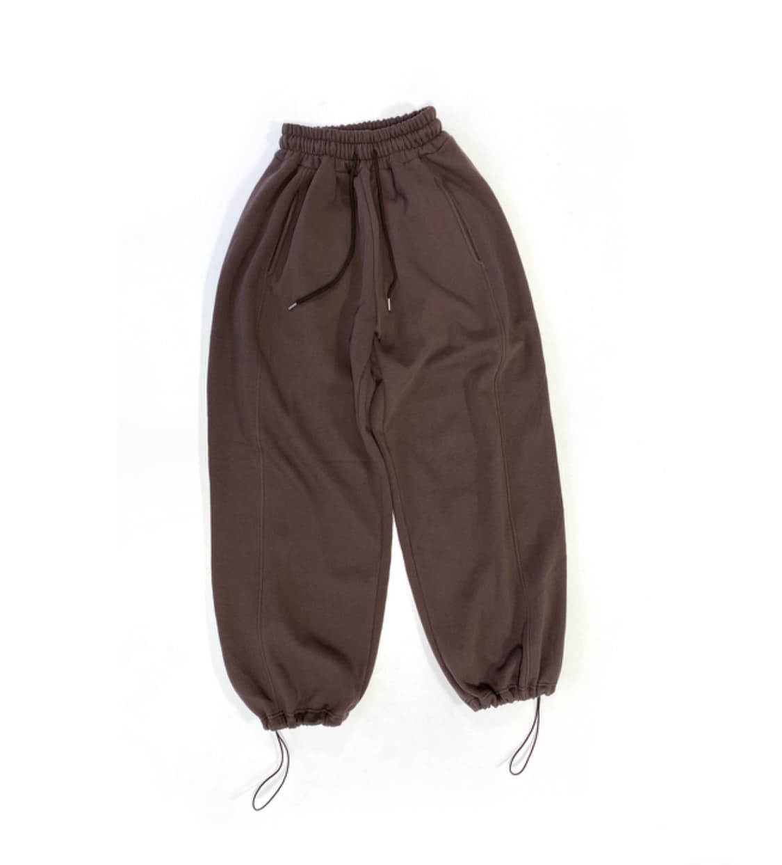 이즈이즈 Dougie sweatpants 기모 브라운 스웻팬츠 상품이미지1