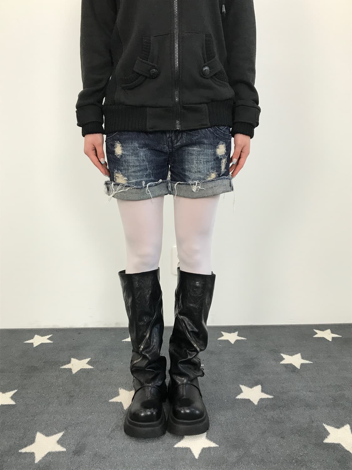 Jpn Y2k Studs detail Mini Pants 상품이미지1