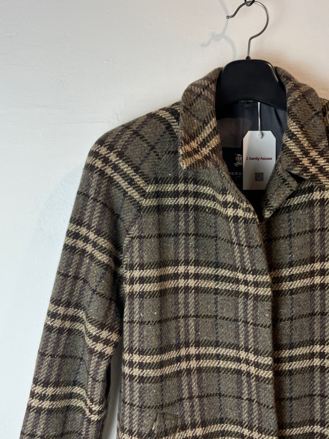 버버리 울 체크 싱글 브레스트 코트 상품이미지4