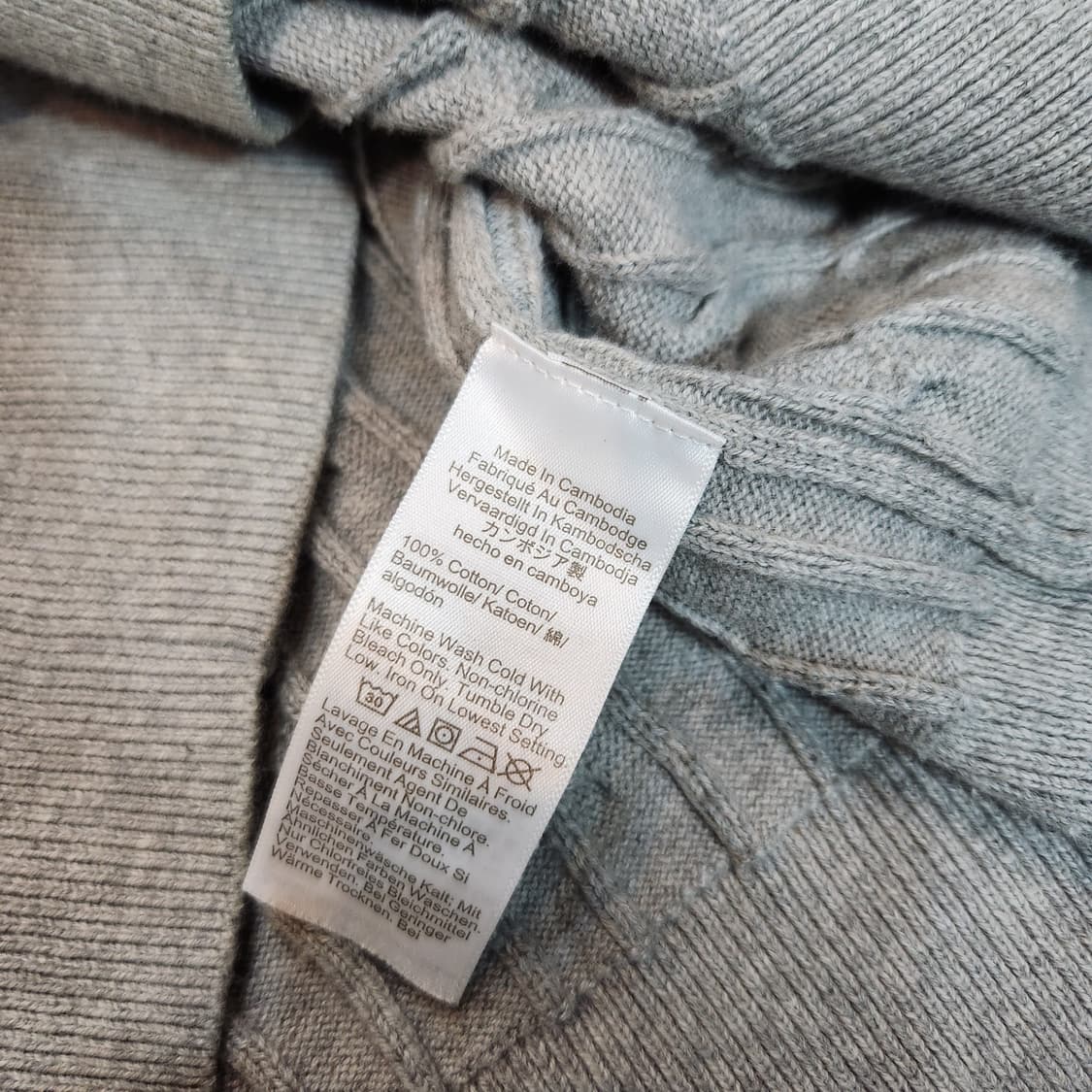 J.crew 제이크루 코튼 케이블 니트 L 상품이미지3